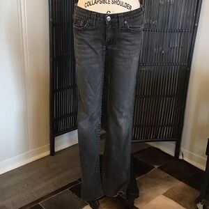 True Religion Charcoal Boot Cut Jeans